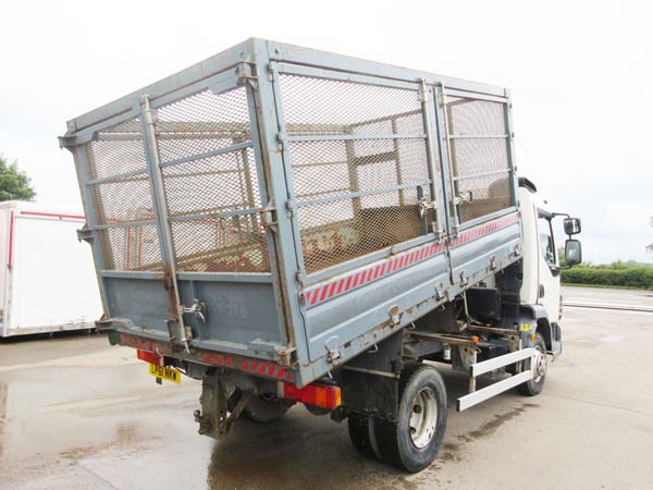 REF 69 - 2012 DAF 7.5 ton Dropside caged tipper For Sale